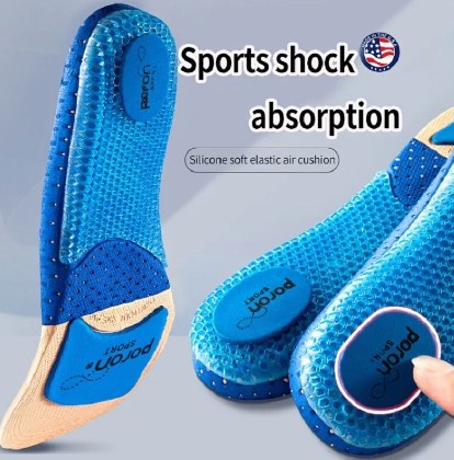 Sport Insoles for Men Women Arch Support Breathable Shock Absorption Shoes Pad Outdoor Running Feet Care Sneakers Sole Insoles