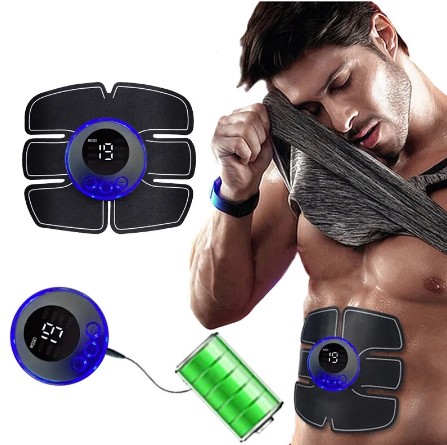 USB Rechargable Smart EMS Wireless Muscle Stimulator Fitness Trainer Abdominal Training Electric Body Slimming Massager