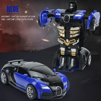 Transform CarRobot Model Car.Automatic Deformation Push and Go Car Vehicle Toy Race Car.Toys Easter Gifts for Boys