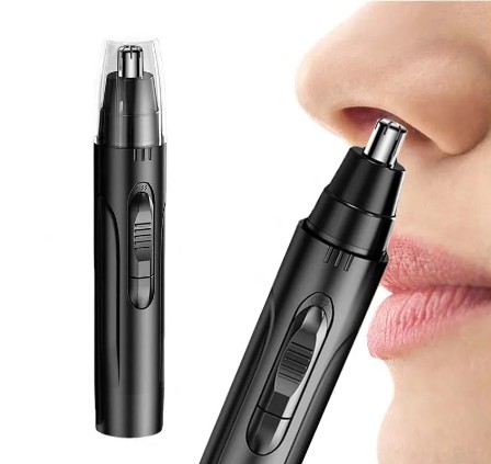 Black Electric Nose Hair Trimmer For Men And Women Available With Low Noise High Torque High Speed Motor Washable Nasal Hair