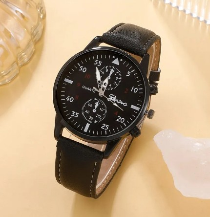 5PCS Set Fashion Mens Sports Watches Man Business Quartz Wristwatch Luxury Leather Bracelet Men Casual Clock Watch