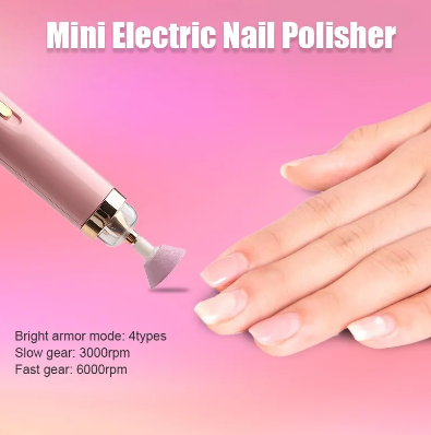 5 in 1 Electric Nail Polish Drill Machine With Light Portable Mini Electric Manicure Art Pen Tools For Gel Remover