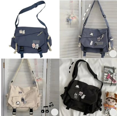 Nylon Handbags Shoulder Bag Large Capacity Crossbody Bags For Teenager Messenger Bag Student School Bags